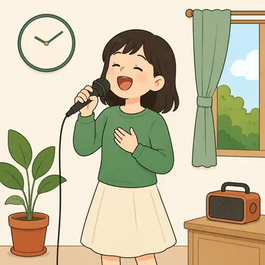 Illustration for 唱歌 Illustration for 唱歌