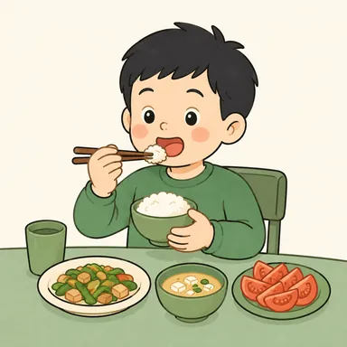 Illustration for 吃 Illustration for 吃
