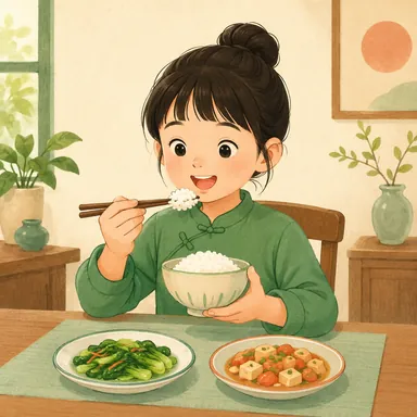 Illustration for 吃饭