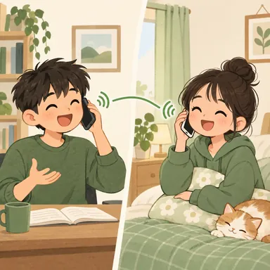 Illustration for 打电话 Illustration for 打电话