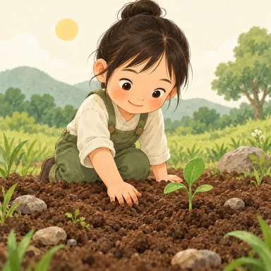 Illustration for 地 Illustration for 地