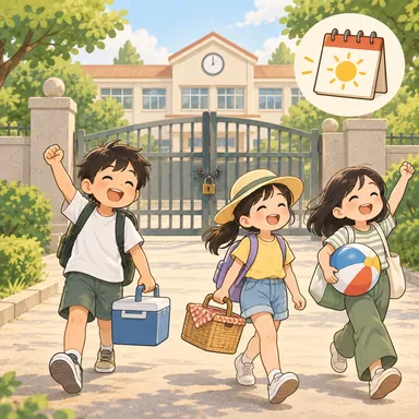 Illustration for 放假