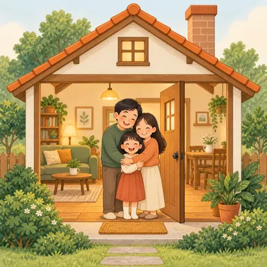 Illustration for 家 Illustration for 家