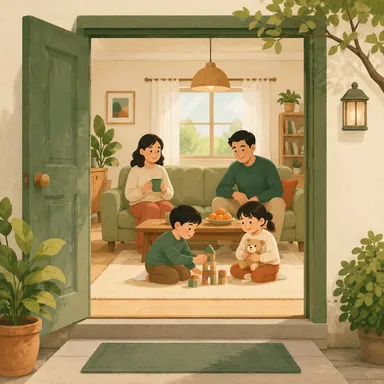 Illustration for 家里 Illustration for 家里