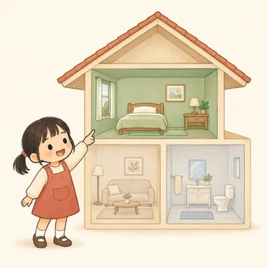 Illustration for 间 Illustration for 间