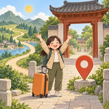 Illustration for 来到 Illustration for 来到