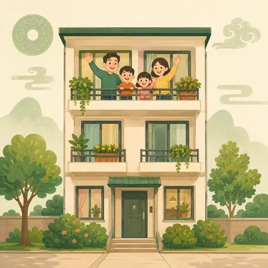 Illustration for 楼 Illustration for 楼