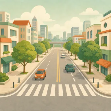 Illustration for 马路 Illustration for 马路