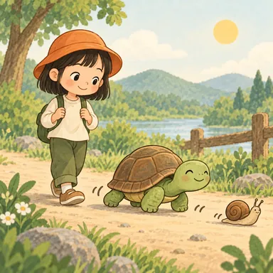 Illustration for 慢 Illustration for 慢