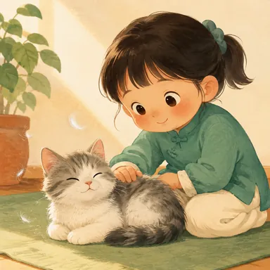 Illustration for 毛 Illustration for 毛