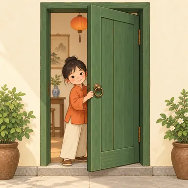 Illustration for 门 Illustration for 门