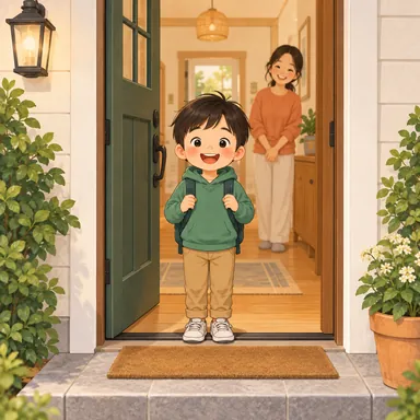 Illustration for 门口 Illustration for 门口