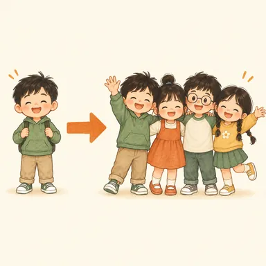 Illustration for 们 Illustration for 们