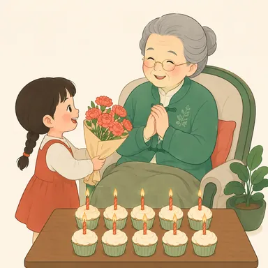 Illustration for 奶奶