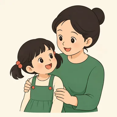 Illustration for 女儿 Illustration for 女儿
