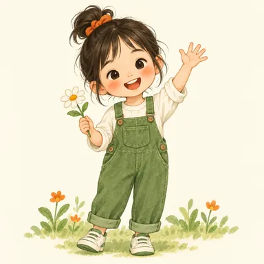 Illustration for 女孩儿 Illustration for 女孩儿