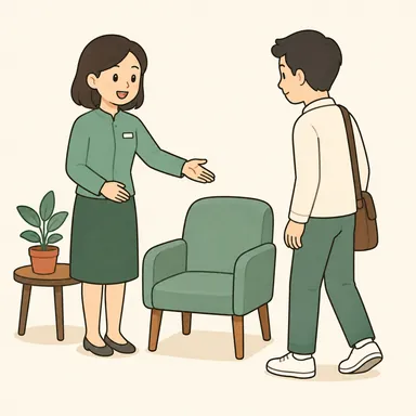 Illustration for 请坐 Illustration for 请坐