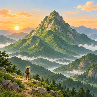 Illustration for 山 Illustration for 山