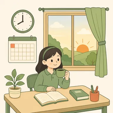 Illustration for 上午