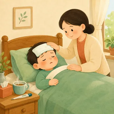 Illustration for 生病 Illustration for 生病
