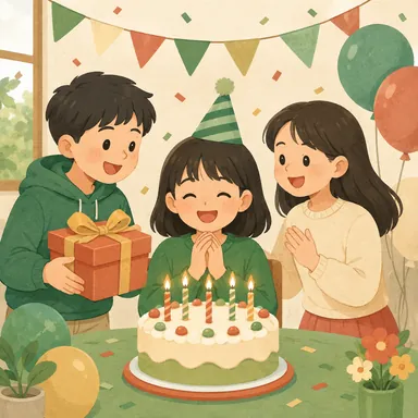 Illustration for 生日 Illustration for 生日