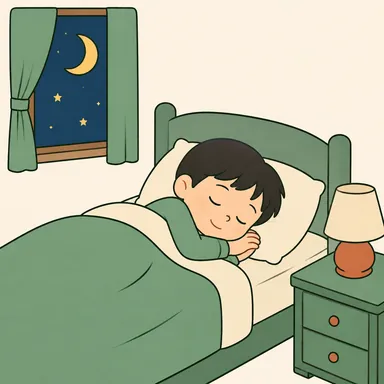 Illustration for 睡觉 Illustration for 睡觉