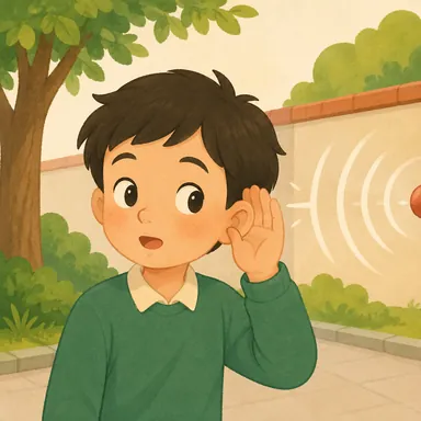 Illustration for 听到