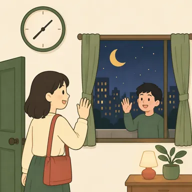 Illustration for 晚上 Illustration for 晚上
