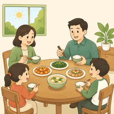 Illustration for 午饭