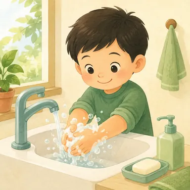 Illustration for 洗 Illustration for 洗