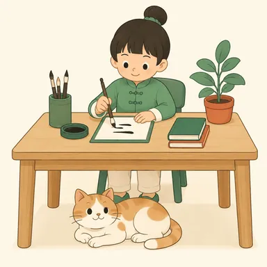 Illustration for 下边 Illustration for 下边