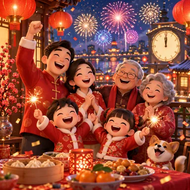 Illustration for 新年