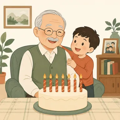 Illustration for 爷爷