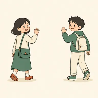Illustration for 再见 Illustration for 再见