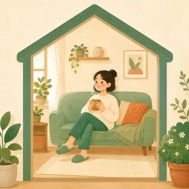 Illustration for 在家