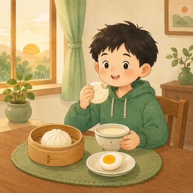 Illustration for 早饭