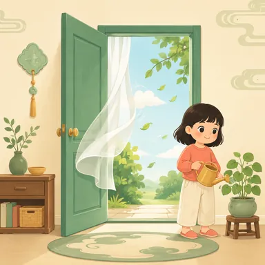 Illustration for 着 Illustration for 着